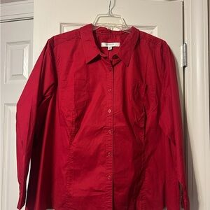 Liz Claiborne Vibrant Red Blouse